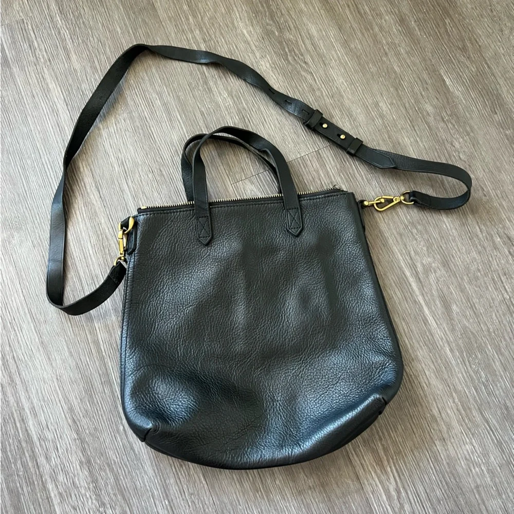 Madewell The Transport Crossbody Leather Bag in Black One Size - Picture 2 of 13